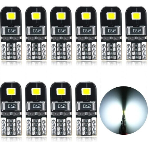 Λαμπτήρες οροφής LED T10 12V λευκοί χωρίς πολικότητα, σχεδιασμένοι για εσωτερικό αυτ