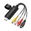 Κάρτα λήψης βίντεο USB, μετατροπέας RCA σε USB για βιντεοκασέτες VHS, μίνι DV, Hi8 και DVD σε 1