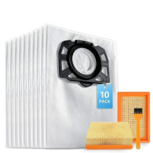 Bolsas y filtros para aspiradora WD4 WD5, 10 bolsas con 2 filtros KFI 4410, accesorio compatible