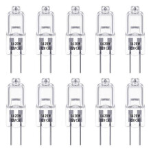 G4-halogeenilamput, 12 V 20 W lämmin valkoinen 3000 K, 350 lm, himmennettävä, 10 kpl:n pakkaus, kirkas lasi
