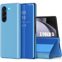 Capa protetora fina e resistente a impactos com acabamento espelhado para Samsung Galaxy Z Fold 5.