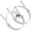 2 Pack 2m USB Charging Cable for iPhone 14, 14 Pro, 14 Plus, 13, 13 Pro, 12, 11, White 1
