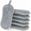Washable Dish Sponge, 6 Pack Double Sided Non Scratch Microfiber Antibacterial Kitchen Sponges 1