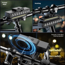 9-LED-Frontscheinwerfer für Mi3, Mi4, Mi5, 5Pro, 5Max und Elite E-Scooter, Wiederaufladbar Per USB