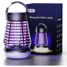 Lâmpada Mata-Mosquitos UV LED 360 Graus 2000 mAh Armadilha Elétrica de Alta Voltagem para Uso Doméstico Interno