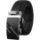 Men’s Black Cowhide Leather Belt with Automatic Buckle, Elegant Chic Style, Durable and Adjustable 1