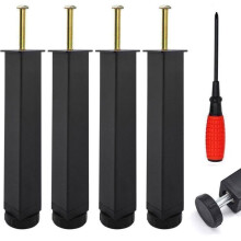 4er-Set universelle Metallbettgestellfüße, 20 cm hoch, stabile Stützfüße für Lattenroste