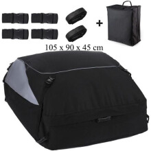 Car Roof Cargo Bag 105 x 90 x 45 cm 425 L 900D Oxford Fabric Weatherproof Travel Storage Bag
