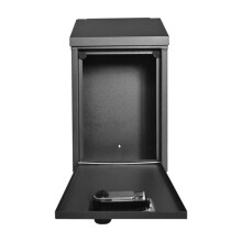 Metal Locking Mailbox Wall Mounted Hanging Mailbox Lockable Outdoor Mail Box for House Ballot & Collection Key Drop Box