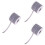 3Rouleaux Rubans Tissus Gris Durables Pour Cadeaux DIY 5