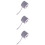 3Rouleaux Rubans Tissus Gris Durables Pour Cadeaux DIY 7