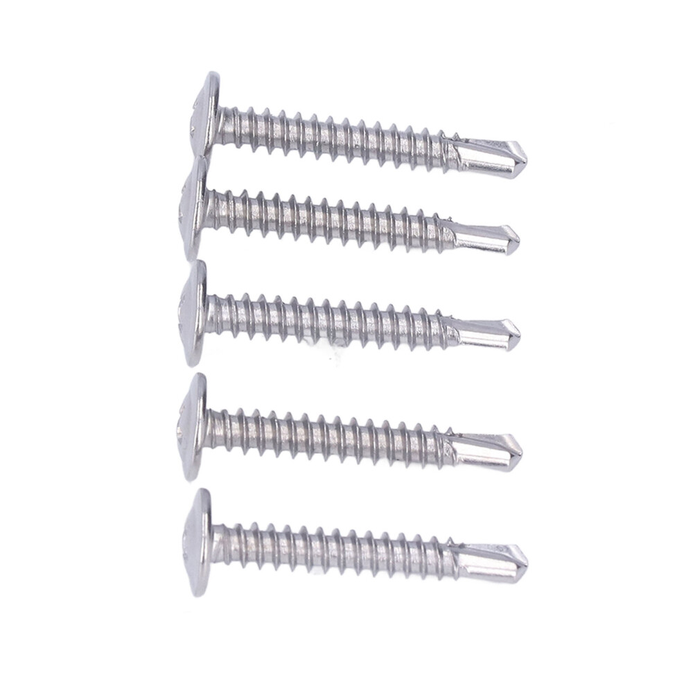 100Pcs 410 Stainless Steel Self Tapping Screws 7293282420670