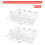 2 Pack Divided Vegetable Trays with Lids, Compartment Refrigerator Snack Boxes, Transparent Refrigerator Storage Boxes 8