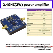 2.4GHz 2.5W Power Amplifier Module with Cooling Fan Wireless Image Transmission Signal Booster PA High‑Power Gain Board