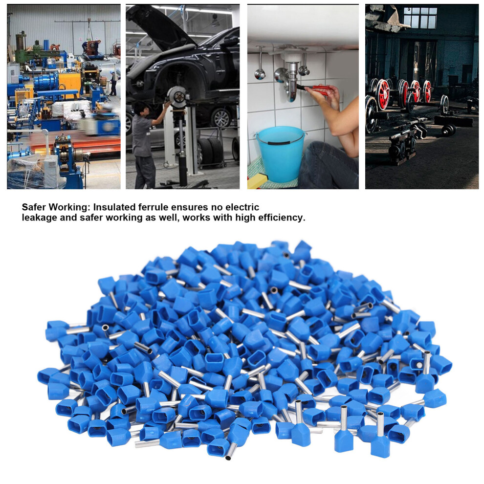 1000Pcs Insulated Crimping Wire Terminal Ferrules