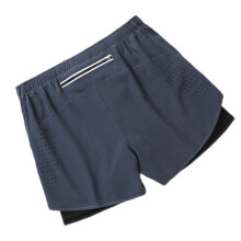 Grey Men's Running Shorts with Liner