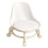 Kids Roller Step Stool Low Backrest White 2
