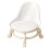 Kids Roller Step Stool Low Backrest White 11