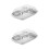 2Stk Butterhalter Silber Für Zuhause, Mit Deckel 4