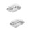 2Stk Butterhalter Silber Für Zuhause, Mit Deckel 6