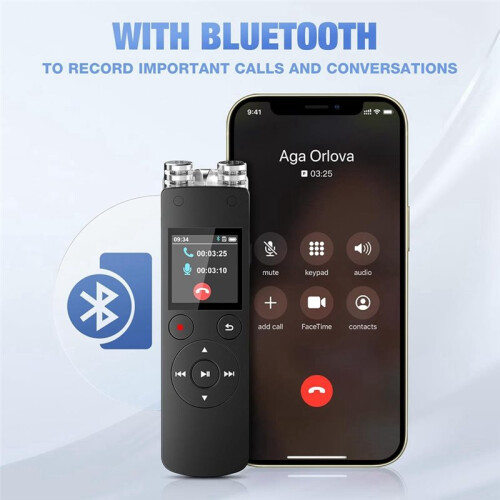 -Enabled Digital Recorder  Professional HD Voice Recorder,for Lectures Meetings Interviews,MP3 Player 2