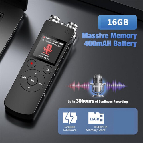 -Enabled Digital Recorder  Professional HD Voice Recorder,for Lectures Meetings Interviews,MP3 Player 2