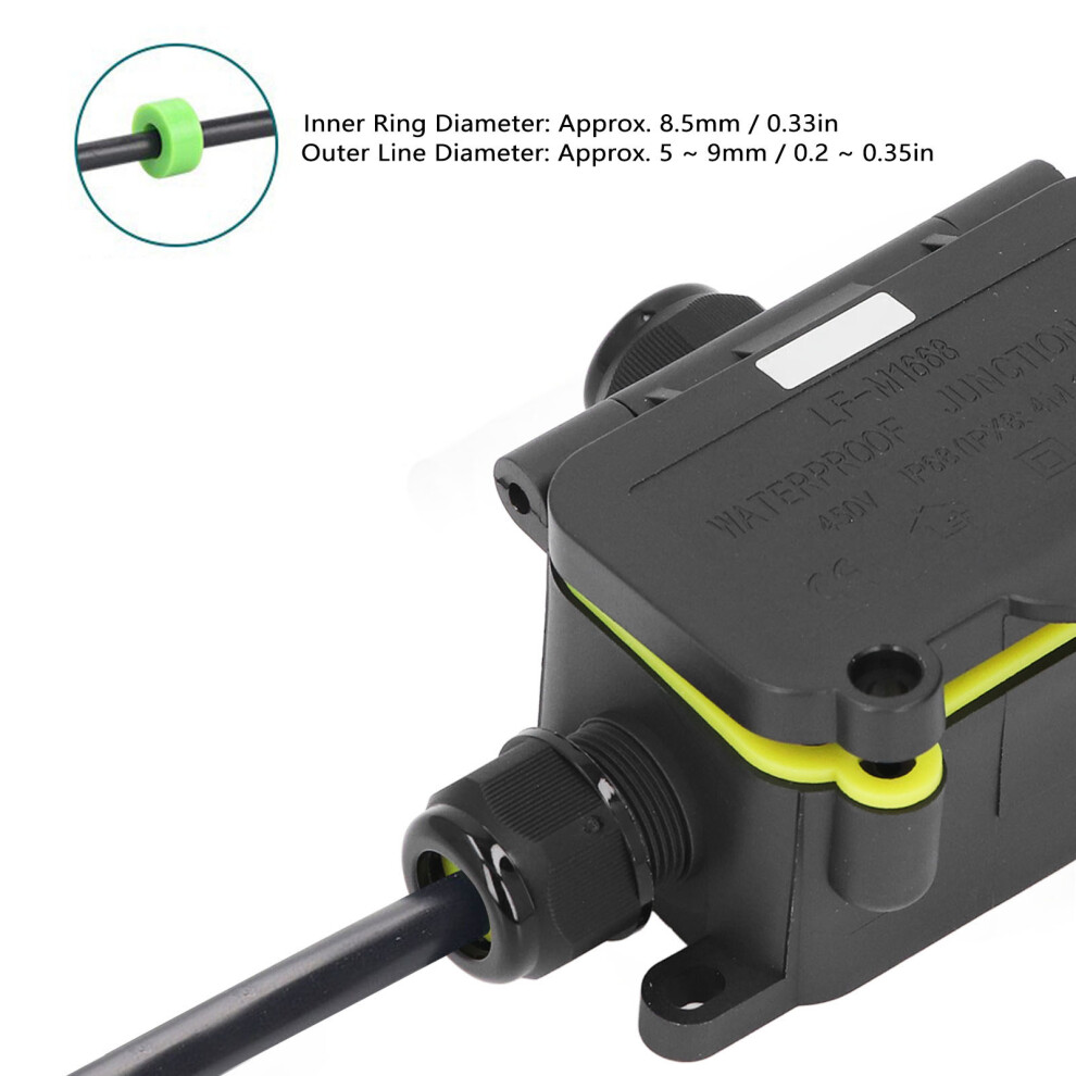 3-Way Waterproof Junction Box 450V