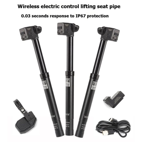 RACEWORK Wireless Controlled Dropper  Post Mountain Road Bicycle Wireless  Electric Dropper  Post 27.2 2