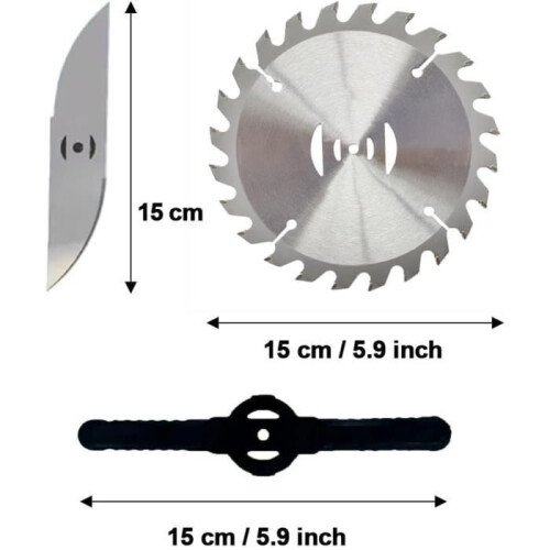 Erstatningsblad for gresstrimmer, batteridrevet gresstrimmer, elektrisk metallrydder 1