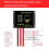 Controlador de Carga Solar Impermeable 10A, Controlador de Panel Solar 12V/24V PWM 4