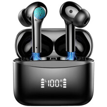 Langattomat nappikuulokkeet ANC- ja ENC-ominaisuuksilla, Bluetooth 5.3, LED-näyttö, IPX7-vedenpitävä stereoääni, 35 tunnin akunkesto