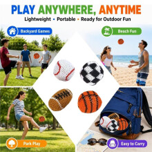 4PCS Sports KIckbags Football Soccer Basketball Baseball Hackys for Juggling Practice Indoor Outdoor Games Group
