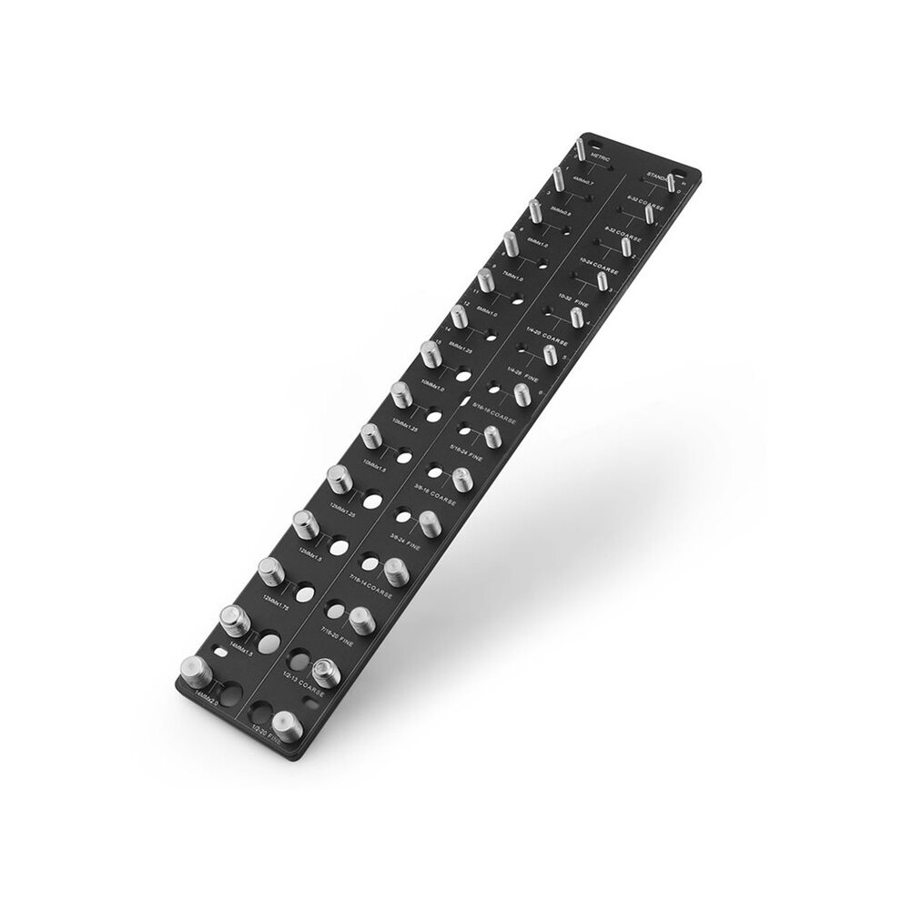 28-Hole Thread Gauge Tool Nut And Bolt Gauge For Metric & Standard Threads Screws Identifier Gauge 6032608043091