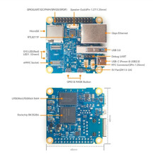 För Nanopi NEO3Plus -Utvecklingskort RK3528 Gigabit Ethernet 2 GB Stöder EMMC-Expansion