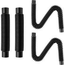 Rain Hose Connector Kit 1.25"Dia Downspout Diverter Kit Linking Rainwater Overflow Barrels (4Pcs,Each8.6"-31"Long)