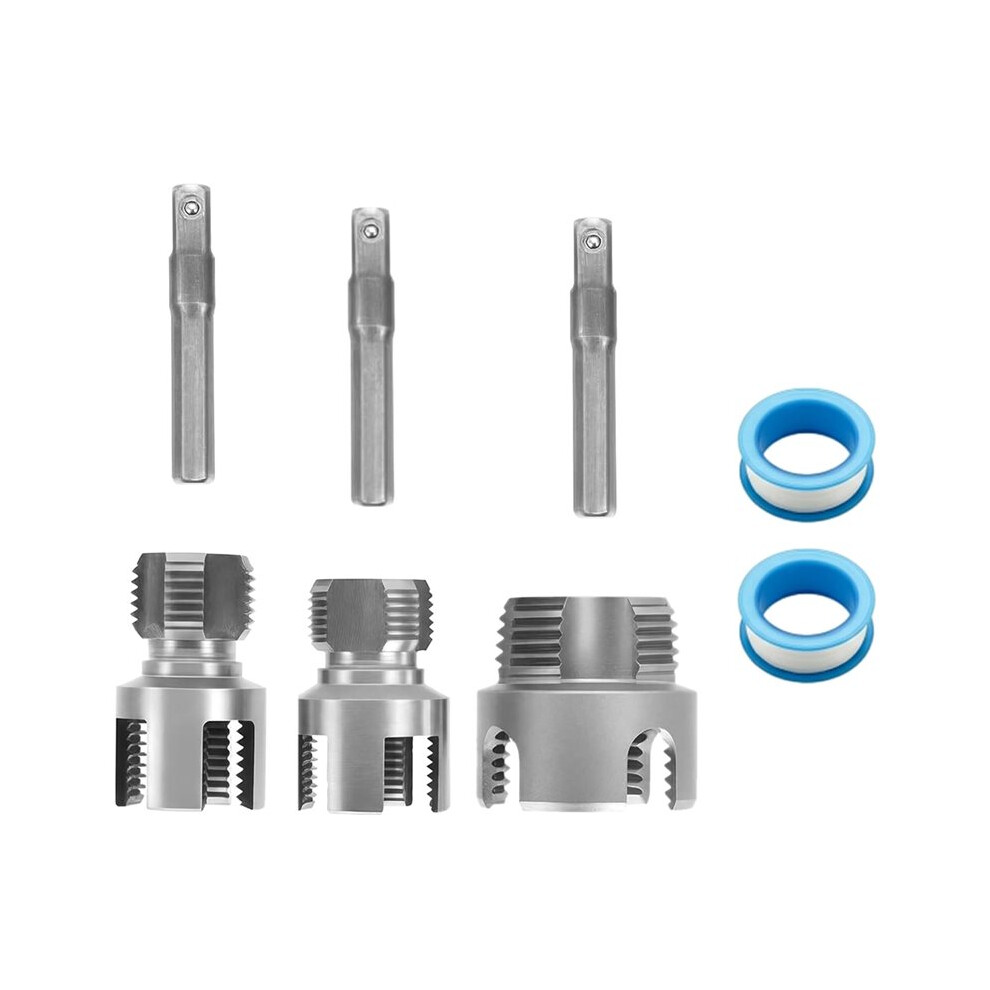 Pvc Pipe Threading Kit, Integrating Internal And External Pipe Threading Tools, Suitable For Pvc/Plastic Pipes,Threading 4712865567654