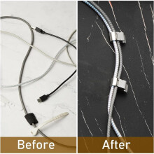 100 Pcs Stainless Steel Cable Clips S Clip Metal Trailer Wire Clip Electrical Cord Management Solar Panel Wire Clip