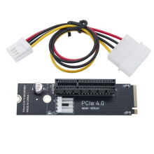 M.2 NVME to PCIE X1 X4 X16 Converter Adapter PCIe 4.0 X4 to M.2 M-Key Expansion Card Supports 2260 2280 with IDE Cable