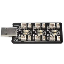 Carte Adaptatrice de Charge USB 6 Canaux Vers Batterie LiHv 1S 3,7 V LiPo, Chargeur de Batterie USB 5 V 2 A pour Batteries de Jouets Radiocommandés