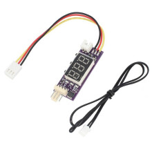12V 4 Wire PWM Fan Temperature Control Governor Temperature Speed Digital Display Support 3A Fan /Off Control