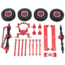 1 Kit Naughty Dragon 1/16 C64 Voiture Télécommandée, Pédales, Roues, Biellettes de Direction, Support D'Amortisseur, Support de Servo