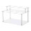 Coffee Syrup Organizer, Acrylic Syrup Bottle Organizer , Clear Countertop Step Display Stand Kitchen Storage 1