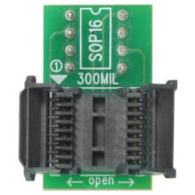SOP16 Wide 300mil Burn-in Sockel SOP16 300mil Flip Cover Sockel Serie 25 BIOS Sockel SPI Test SMD