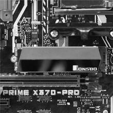 Jonsbo Dissipador de Calor para SSD NVMe NGFF M.2 2280, Radiador de Calor para Disco Rígido de Estado Sólido, Dissipação de Calor Passiva,
