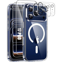 Θήκη Προστασίας για iPhone 17 Pro, Μαγνητική, Αντιστρoβική, με 2 Προστατευτικά Γυαλιά