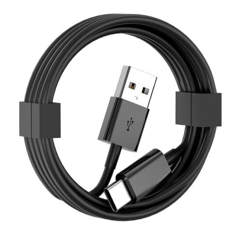 Καλώδιο φόρτισης USB C συμβατό με iPhone 16 και 15 και Android, γρήγορη φόρτιση, μαύρο, 2 μ