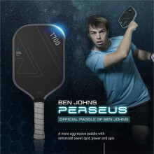 Ensemble de Raquettes de Pickleball 16 mm en Fibre de Carbone T700, 2 Balles et 1 Sac pour Joueurs Débutants et Intermédiaires
