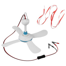 DC12V Portable Clip- Fan for Outdoor and Indoor Use Small Ceiling Fan for Cooling Cooked Food and Keeping Flies Away