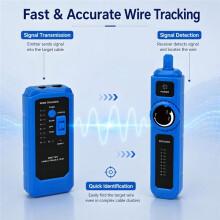 Ethernet LAN-Netwerkkabeltester POE RJ45 RJ11 Telefoonkabelzoeker met Verbeterde ABS-Sonde en Hoge Gevoeligheid