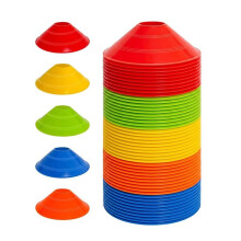 Soccer Cones for Sports Training with Mesh Carry Bag, Multi-Color Agility Disc Cones for Football Basketball Drills